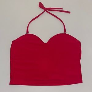 Size small Kortni Jeane red bikini halter top